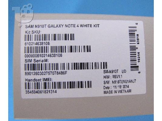Samsung Galaxy Note 4 SM-N910T, τελευταίο μοντέλο, 32GB,